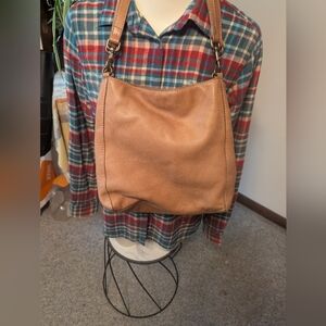American Leather Co Softest Tan Satchel Purse